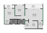Wisdom Skyverse Pimpri 2 BHK Floor Plan Image
